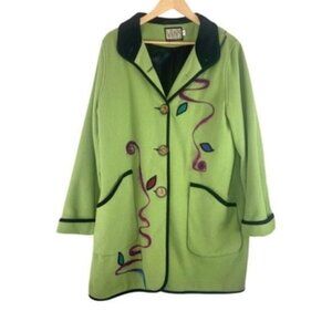 Wraps by Canvasbacks Green Pea Coat